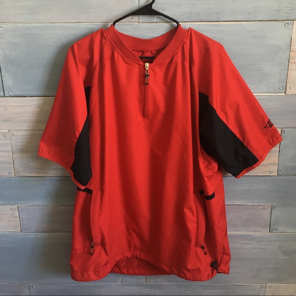 {Easton} Red Short Sleeved Windbreaker